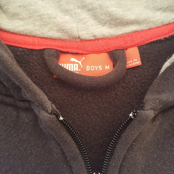 Puma Zip Up Hoodie Boys Size Medium - Picture 3 of 3